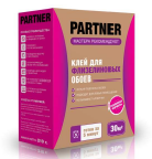 Клей PARTNER 30, для флизелиновых обоев, 210г, 30м2 (20шт)