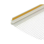 Профиль примыкающий оконный  ПВХ с сеткой и пыльником 6мм (2.4м)