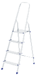 Стремянка, 4 ступени, алюминиевая, Строймаш 