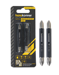Биты PH 2x PZ 2x 65 мм S2, двустор.2шт, Hanskonner