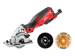 Циркулярная пила WORTEX HS 2865 в кор. + 3 пильных диска (650 Вт, 89х10 мм, до 28 мм) 