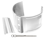 Кронштейн трубы на кирпич, 90мм RAL9003, GL