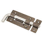 Засов Киров Секрет ЗД-03антик бронза круглый, Г-образный