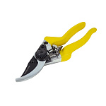 Секатор ручной, 215 мм, алюминиевые ручки, верхнее лезвие с тефлоновым покрытием, Hanskonner