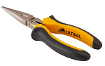 Длинногубцы 160мм ULTIMA прямые,  двухкомпонентные рукоятки ОСТАТКИ!!!