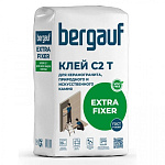 Клей плиточный для керамогранита природ. и иск. камня Bergauf Extra Fixer 25 кг (1п - 56шт.)