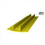 Профиль соединительный ROYALPLAST HCP-D "база" 4-10 мм желтый L=6м