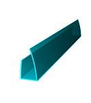 Профиль торцевой ROYALPLAST UP 8 мм бирюза L=2,1м 
