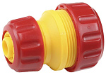 Муфта GRINDA переходнаяиз ударопрочной пластмассы, шланг-шланг,1/2"-3/4"