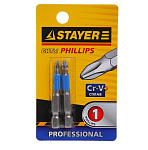 Биты PH 2x 50мм магн.STAYER Profi, 2шт