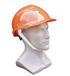 Каска защитная ЕКС с храповиком, оранжевая