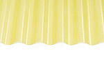 Прозрачный шифер Пластилюкс-МП-20-У стандарт, Жёлтый 1,15м*2м*0,8мм