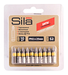 Бита PH 2x 25 мм S2, Sila Pro, намагнич., блистер 10шт,  ОСТАТКИ!!!ULTIMA