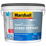 Краска MARSHALL ( MASTERLINE) EXPORT 7 для внутр. работ моющаяся, мат, BW, 9л
