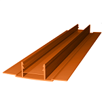 Профиль соединительный ROYALPLAST HCP-D "база" 4-10 мм янтарь L=6м