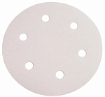 Шлифовальный круг SMIRDEX 510 White, 6 отверстий №220 ,225мм