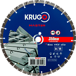 Диск алмазный сегментный турбо KRUGO MASTER по бетону 350х3,0х25,4х12mm, 81053500255