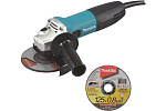 Углошлифовальная машина MAKITA GA5030RX8, 125мм, 720Вт+5 дисков