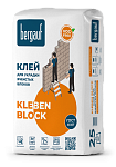 Клей для блоков Bergauf Kleben Block Winter морозостойкий (25 кг.) (1п - 56шт.)