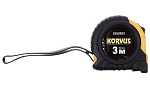Рулетка KORVUS 3мх16мм обрезиненный корпус