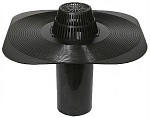 Воронка "Поливент-ультра" /для плоской кровли/380х380мм,h 245мм,черная,д.130-103мм