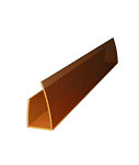 Профиль торцевой ROYALPLAST UP 10 мм бронза L=2,1м 