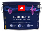 Краска EURO MATT-3 интерьерная гл/мат., 9 л TIKKURILA