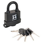 Замок навес. всепогодный Аллюр ВС1Ч-376П, d 10 мм, 6 ключей