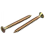 Саморез универсальный 4,5х45 мм (4 тыс.шт/уп) желт./ бел.  цинк