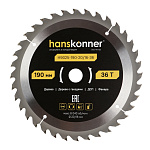 Диск пильный Hanskonner ArmorPiercing 190х20/16мм 36Т по дереву