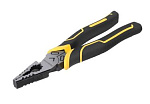 Плоскогубцы 225мм HANSKONNER эксц. шарнир, СrV, +30% к силе реза, TPR рукоятки