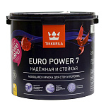 Краска EURO POWER-7 моющаяся для стен и потолков мат. база А, 2,7л TIKKURILA