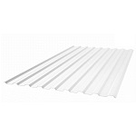 Прозрачный шифер Пластилюкс-МП-20-У промышленный, Прозрачный "Колотый лед"  1,15м*2м*0,9мм