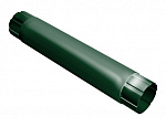 Труба круглая соединительная 90мм, 1м RAL6005, GL