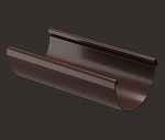 Желоб водосточный ПВХ, d140мм,L3000мм, шоколад /Дёке LUX/