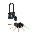 Замок навес. всепогодный Аллюр ВС1Ч-374ПД, d 6,5 мм, 6 ключей, дл. дужка