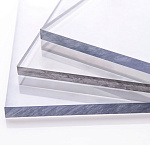 Поликарбонат монолитный 2,05x3,05 6мм прозрачный ECOVICE (уд.вес листа-6,6кг/м2)