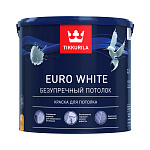 Краска EURO WHITE для потолков гл/мат., 2,7 л TIKKURILA