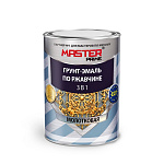 Грунт эмаль по ржавчине 3в1 молотковая Шоколадная 0,9кг MASTER PRIME