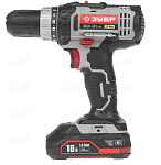 Дрель-шуруповерт ЗУБР аккум, реверс, 18В, в кейсе