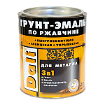 Грунт эмаль по ржавчине 3в1 Черная (RAL 9005) 2л DALI
