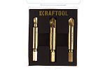 Набор KRAFTOOL экстракторов для выкручивания крепежа с износом граней шлица до 95%