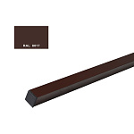 Столб 62*55*1,4*2500мм коричневый RAL 8017 универ.