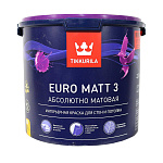 Краска EURO MATT-3 интерьерная гл/мат., 2,7 л TIKKURILA