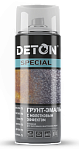 Грунт-эмаль молотковая Серебристо-черная, Аэрозоль "DETON SPECIAL", 520мл