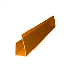 Профиль торцевой ROYALPLAST UP 6 мм оранжевый L=2,1м