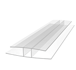 Профиль соединительный ROYALPLAST НP 16 мм прозрачный L=6м 