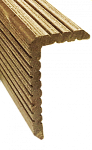 Уголок ДПК для доски Darvolex, Ecodeck, Deckron, 35*70*4000мм, коричневый (Цена за пог.м.)