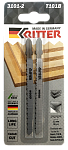 Полотна (пилки) для лобзиков Ritter по дереву Т101B CrV 100/75мм,шаг 2,5 мм(Прямой чист. рез)(2 шт.)